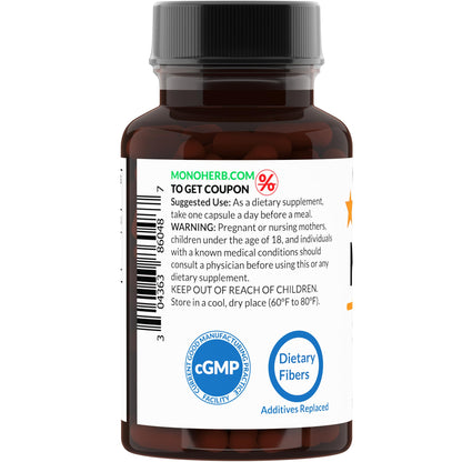 MONOHERB NADH 5 mg - 90 Vegetarian Capsules | Reduced NADH Supplement