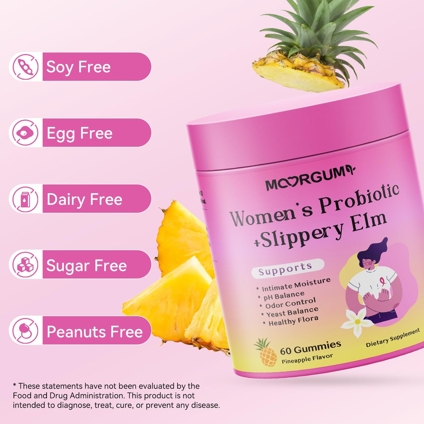 MOORGUMY Women's Probiotic Gummies – Gut Health & Intimate Support