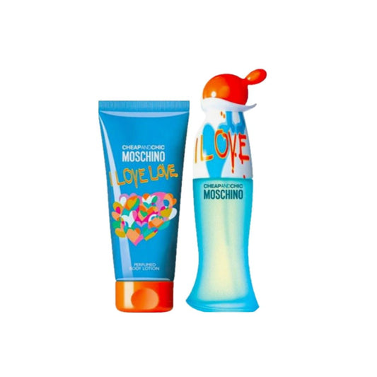 Moschino Cheap & Chic I Love Love Gift Set 30ml EDT + 50ml Body Lotion - HealVia LimitedHealVia LimitedMoschino Cheap & Chic I Love Love Gift Set 30ml EDT + 50ml Body Lotion