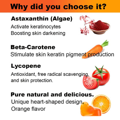 Moxca Vegan Astaxanthin & Lycopene Gummies – Skin Glow
