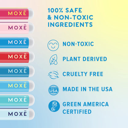 MOXE Nasal Inhaler Bundle — 8 Essential Oil Blends, Aromatherapy Sticks, Made in USA