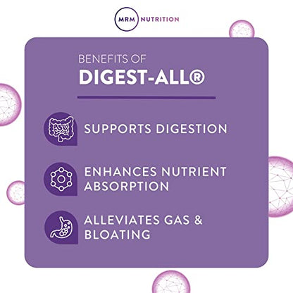 MRM Digest-All Digestive Enzymes – Lactase, Amylase & Lipase | 15 Servings | Vegetarian & Gluten-Free