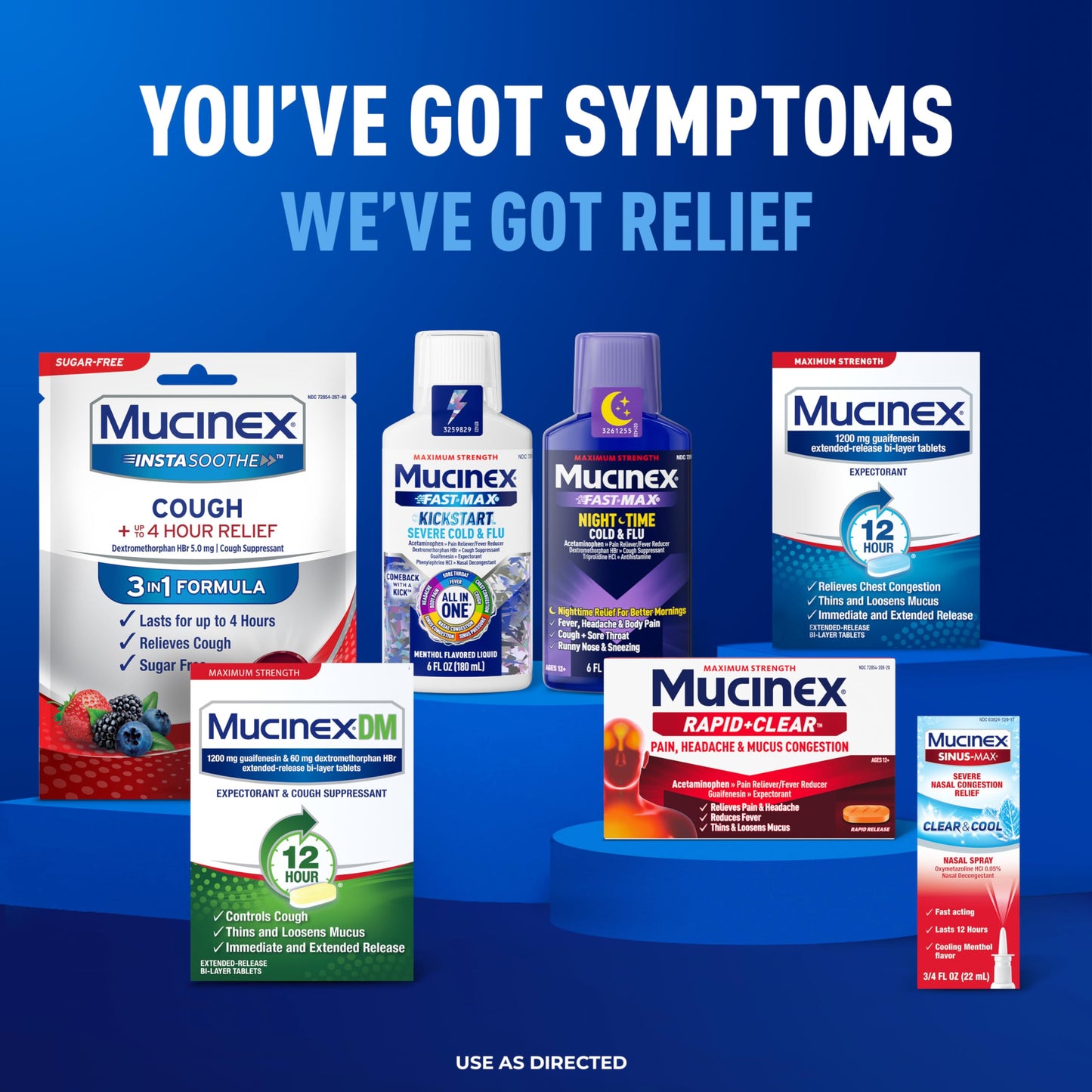 Mucinex Rapid+Clear Maximum Strength Day & Night Cold & Flu Medicine for Adults