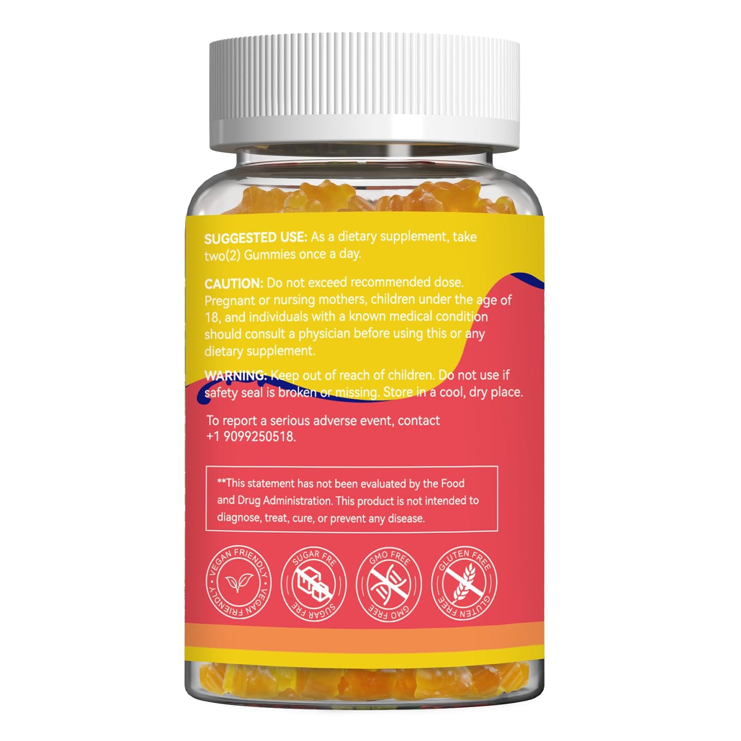 Mullein Gummies 3000MG – Sugar Free, Vegan, Lung Support (60 Count)