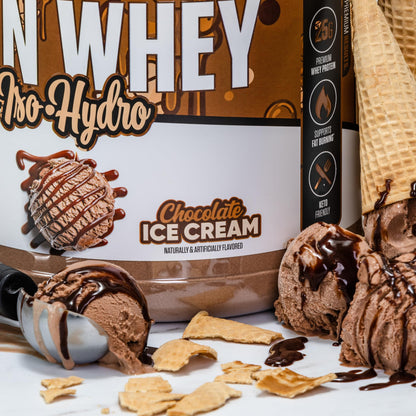Musclesport Lean Whey Revolution Protein Powder | 25g Protein per Scoop | Whey Isolate & Hydrolysate | Low Calorie, Low Carb, Low Fat | 5lb Chocolate Ice Cream