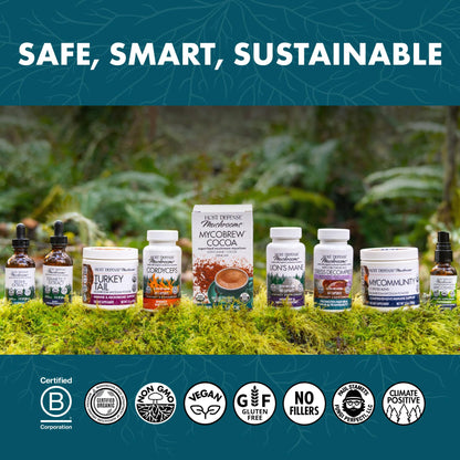 Host Defense Reishi Capsules - Immune Support, Heart Health & Energy | 30 Capsules (15 Servings)