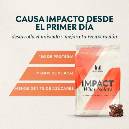 Myprotein Impact Whey Isolate – براوني الشوكولاتة، 5.5 رطل | مسحوق بروتين مصل اللبن المعزول عالي البروتين