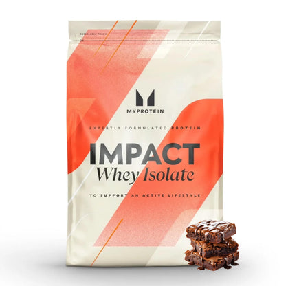 Myprotein Impact Whey Isolate – براوني الشوكولاتة، 5.5 رطل | مسحوق بروتين مصل اللبن المعزول عالي البروتين