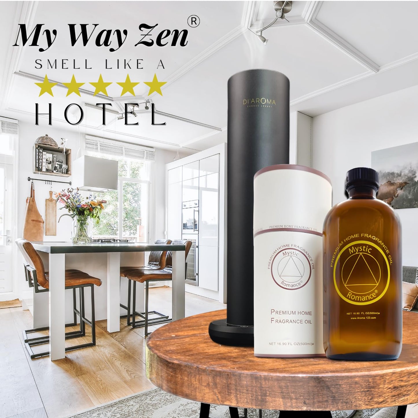 Mystic Romance My Way Zen Premium Home Fragrance Oil for Diffusers – 500ml