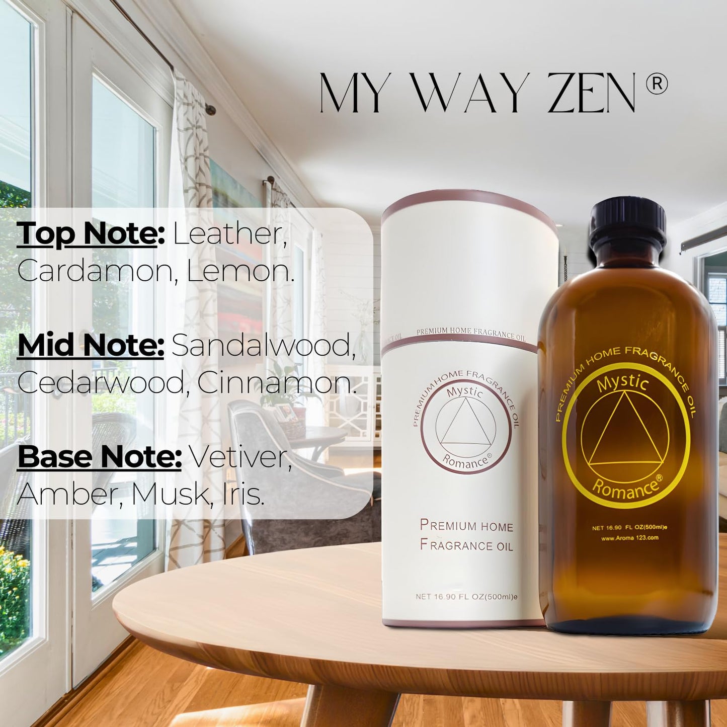 Mystic Romance My Way Zen Premium Home Fragrance Oil for Diffusers – 500ml