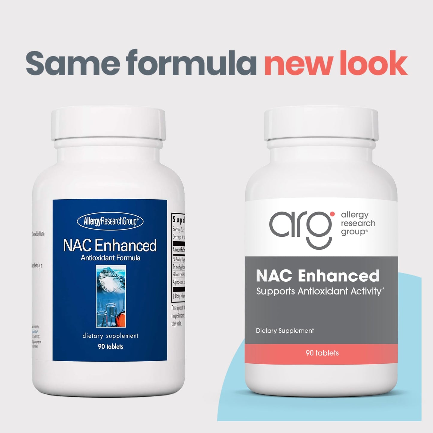 Allergy Research Group NAC Enhanced – N-Acetyl-L-Cysteine for Glutathione & Immune Support (90 Count)
