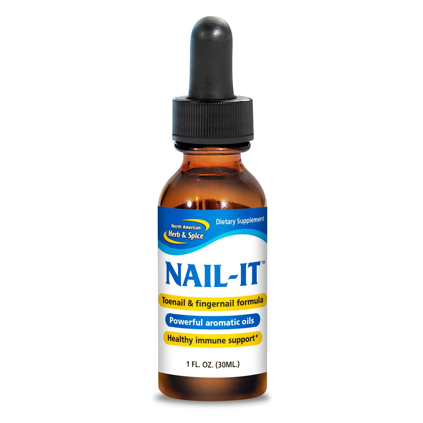 NAIL-IT 1 oz Toenail & Fingernail Formula - Healthy Nails | Non-GMO | North American Herb & Spice