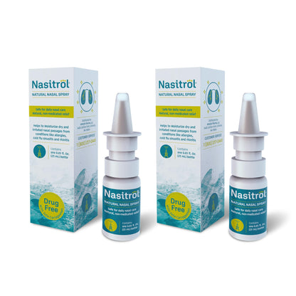 Nasitrol Natural Nasal Spray – Saline Daily Mist for Moisturized Sinuses (Pack of 2, 1.7 fl oz each)