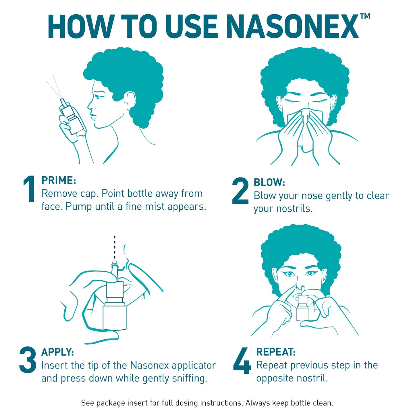 Nasonex 24HR Allergy Nasal Spray – Non-Drowsy, Scent-Free, 120 Sprays, 2 Pack