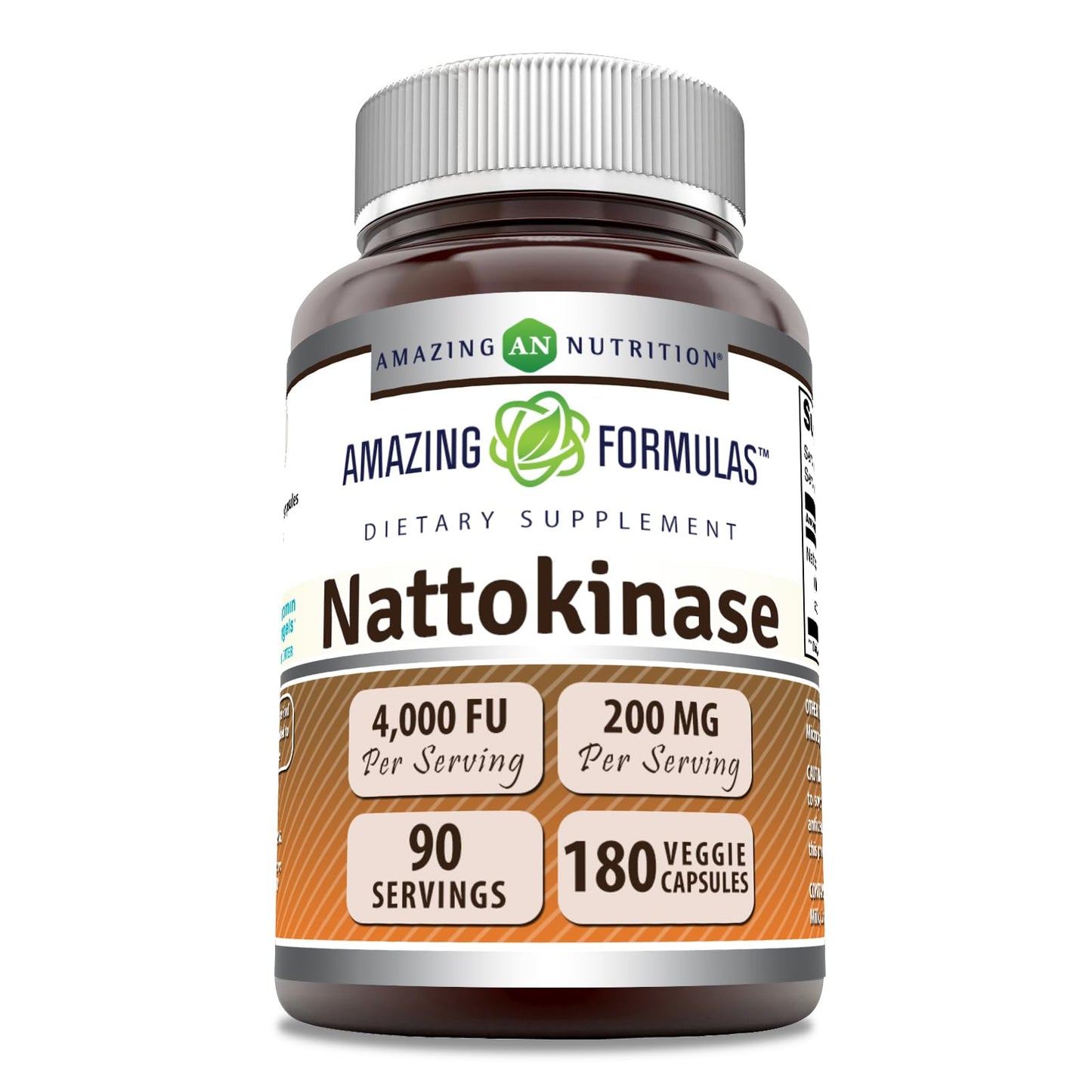 Amazing Formulas Nattokinase 100 mg Veggie Capsules – 2000 FU, Non-GMO, Gluten Free, Made in USA