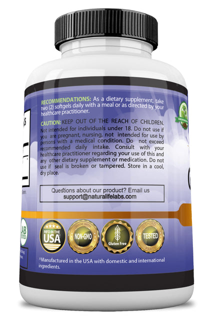 NaturaLife Labs Odorless Garlic – 3,000 mg per Serving | 150 Softgels | Non-GMO, Gluten-Free