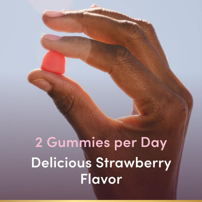 Nature’s Bounty Hair, Skin & Nails Gummies with Biotin – 2500 mcg, Strawberry, 80 Count