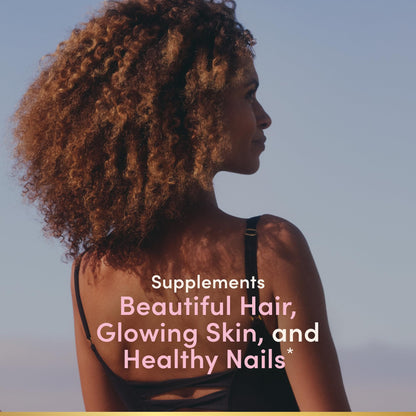 Nature’s Bounty Hair, Skin & Nails Gummies with Biotin – 2500 mcg, Strawberry, 80 Count