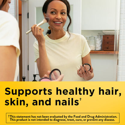 Nature Made Hair Skin Nails with Biotin 2500 mcg Softgels – 120 Count