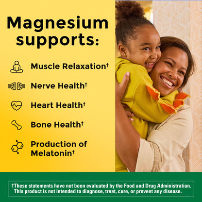 Nature Made Magnesium Citrate 250 mg Softgels – 60-Day Supply for Muscle, Nerve, Bone & Heart Health