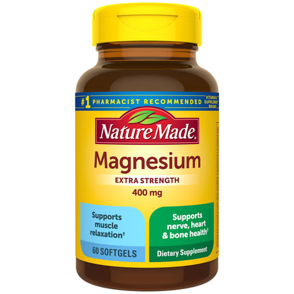 Nature Made Magnesium Oxide 400 mg Softgels - Extra Strength Mg