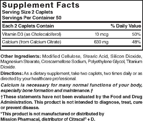 Nature's Blend Calcium Citrate with D3 100 Cplts – Bone Health (Gluten Free)