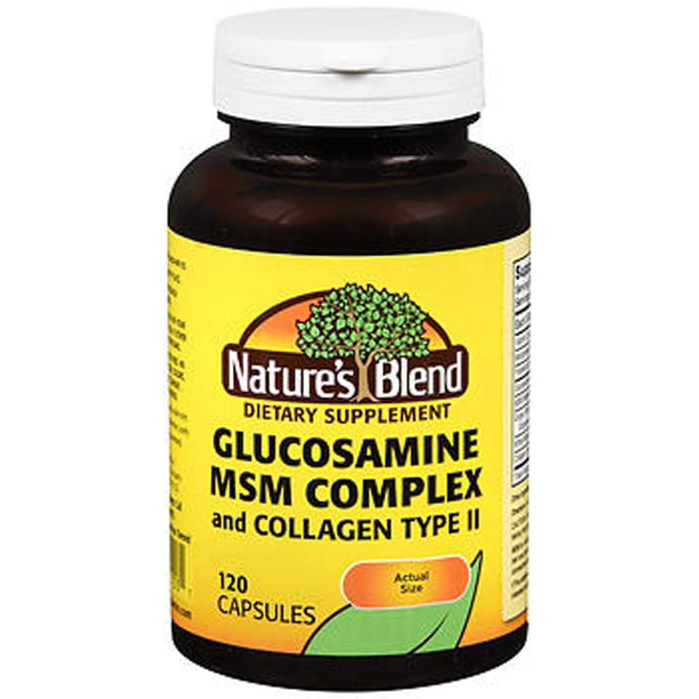 Nature's Blend Glucosamine MSM Complex with Collagen Type II TB-120 - Joint Support