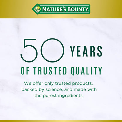Nature's Bounty Vitamin C + Rose Hips Caplets 1000 mg | Immune Support | 100 Ct