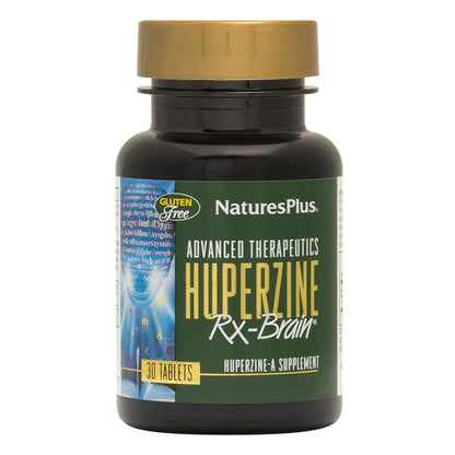 Natures Plus Huperzine Rx-Brain – 50 mcg, 30 Vegetarian Tablets for Brain Support