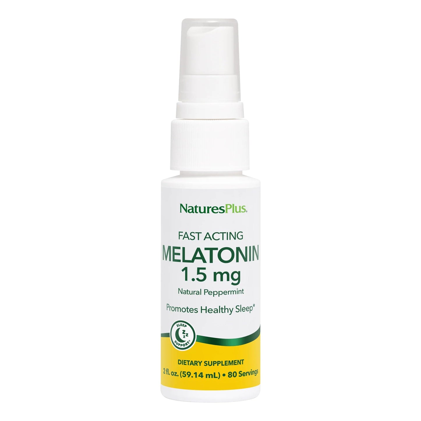 Natures Plus Melatonin Lipoceutical Spray - 1.5 mg, 2 fl oz, Peppermint Flavor
