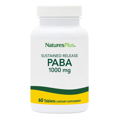 Nature's Plus PABA Sustained Release 1000 mg – 60 Veg Tablets