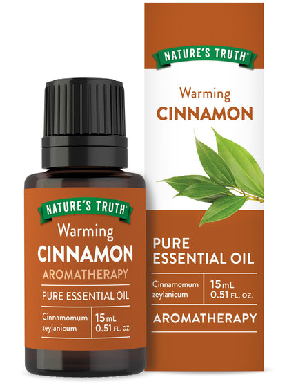 Nature's Truth Cinnamon Essential Oil - 15 mL | Diffuser & Aromatherapy
