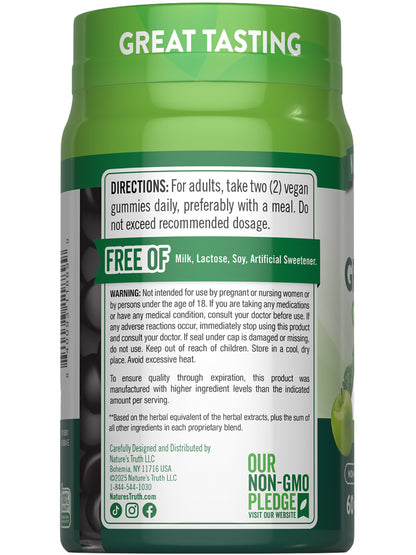 Nature's Truth Super Greens Gummies – 60 Count, Apple Flavor, Vegan, Non-GMO & Gluten Free