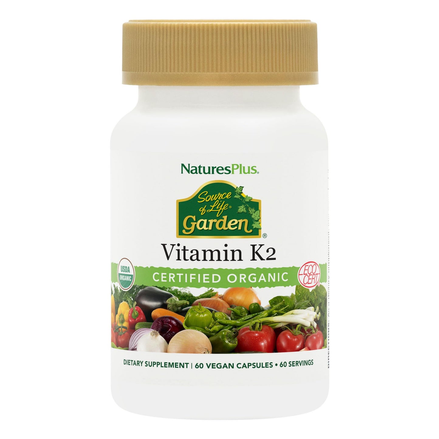 Nature's Plus Sol Garden VIT K2 120 mcg V Capsules – 60 Count