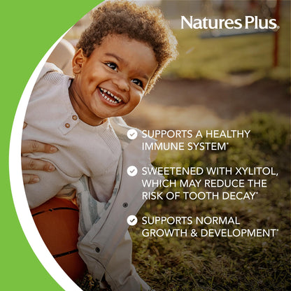 NaturesPlus Animal Parade Gold Kids Multivitamin — Watermelon Chewables, 2-Pack, D3, K2, Probiotics, Vegan & Gluten Free