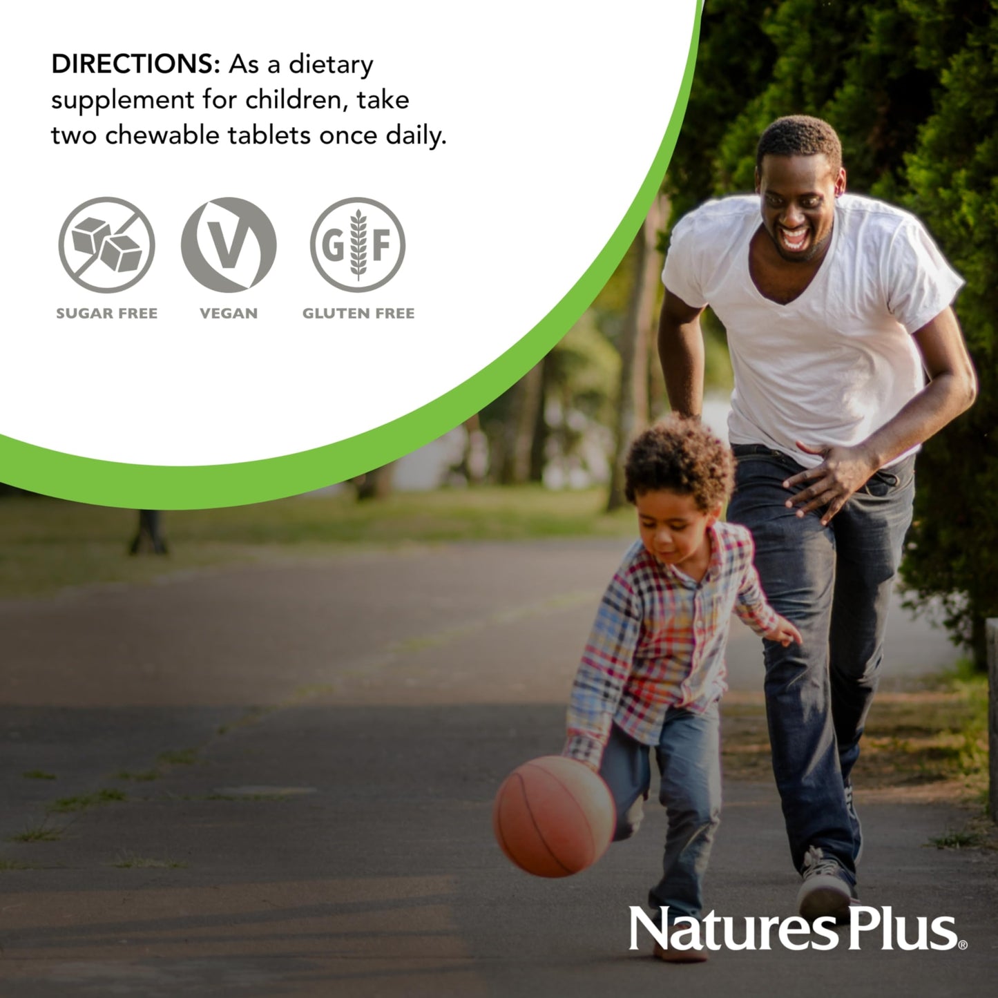 NaturesPlus Animal Parade Sugar-Free Calcium for Kids | Vanilla Sundae, 90 Chewables