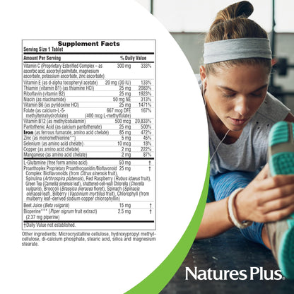 NaturesPlus Hema-Plex Iron | 85 mg Chelated Iron - 30 Slow-Release Tablets – Total Blood Health