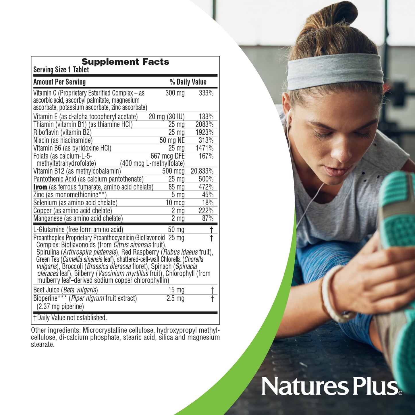 NaturesPlus Hema-Plex Iron - 85 mg Chelated Iron | 30 Servings