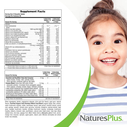 NaturesPlus Animal Parade Gold Kids Multivitamin – Cherry Flavor (Pack of 2, 120 Servings)