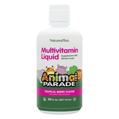 Animal Parade Source of Life Kids Multivitamin – Tropical Berry (30 oz, 60 Servings) | Vegetarian & Gluten-Free