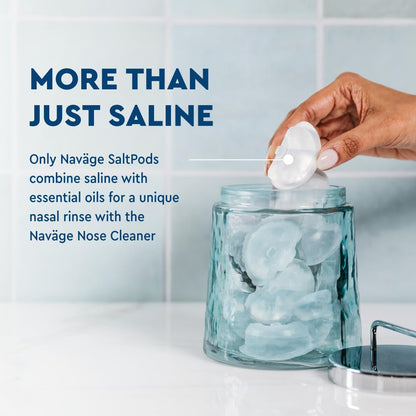 Navage SaltPod Bundle – 90 Saline Pods for Nasal Irrigation | Fast, Gentle Relief