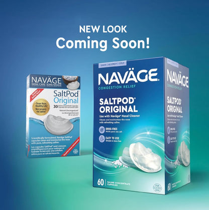 Navage SaltPod Bundle – 90 Saline Pods for Nasal Irrigation | Fast, Gentle Relief