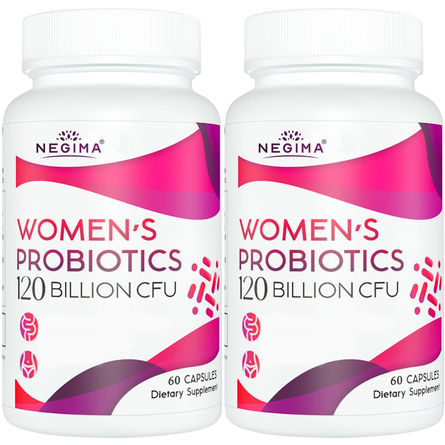 Negima Menopause Probiotics – 120B CFU, 13-in-1 Herbal Blend, 120 Capsules