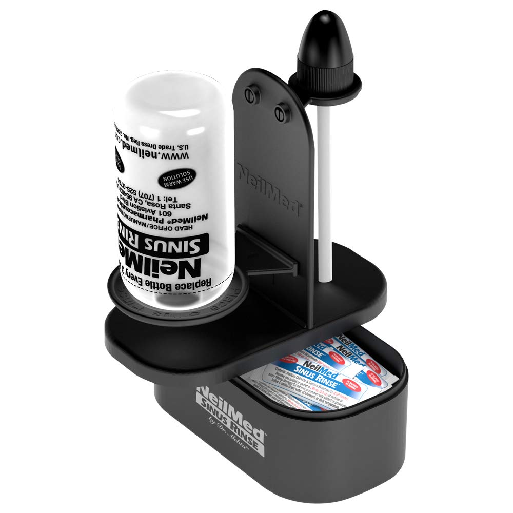 NeilMed NasaDock Plus Stand Black – Drying & Storage for Nasal Rinse