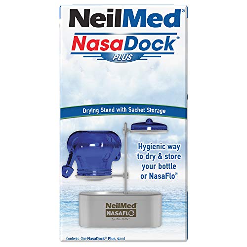 NeilMed NasaDock Plus Stand - Gray | Drying & Storage for Squeeze Bottles & Neti Pots