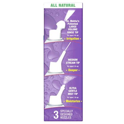NeilMed NasaMist All in One Multi-Purpose Saline Spray, 6.3 Fl Oz