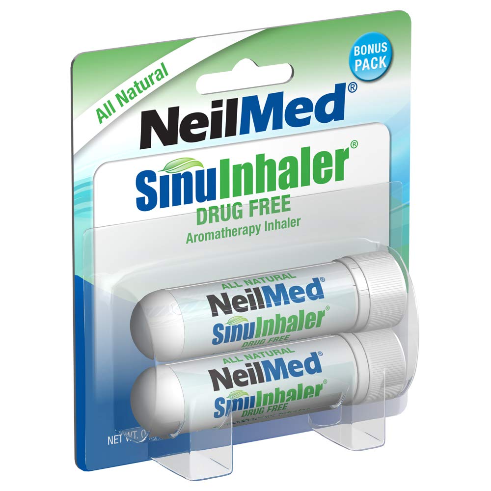 NeilMed SinuInhaler – Natural Non-Medicated Aromatherapy Inhaler (Bonus Pack) 2 Count