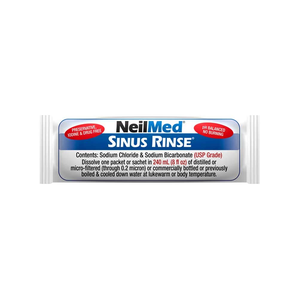 NeilMed Sinus Rinse - Complete Nasal Irrigation Kit (50 Count)