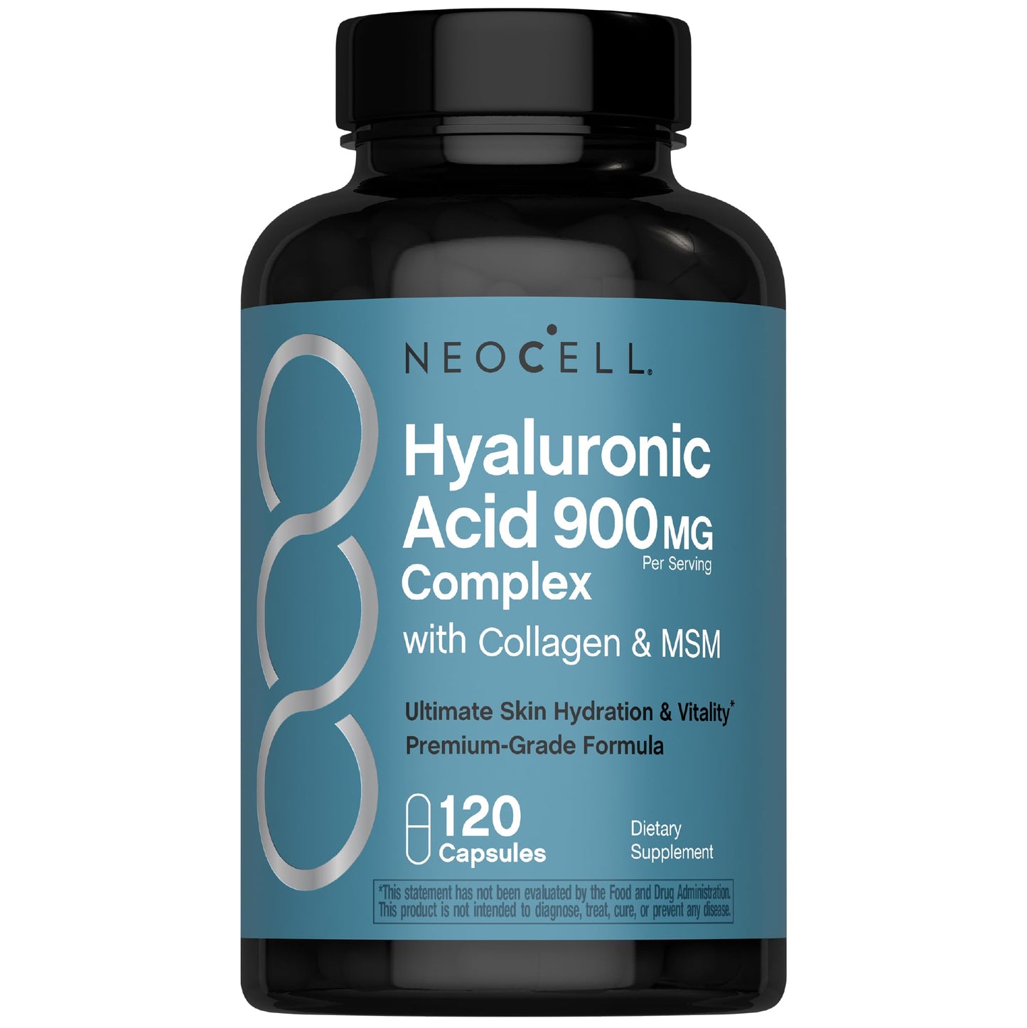 NeoCell Hyaluronic Acid Complex 900mg – 120 Capsules | BioActive Collagen Peptides & MSM