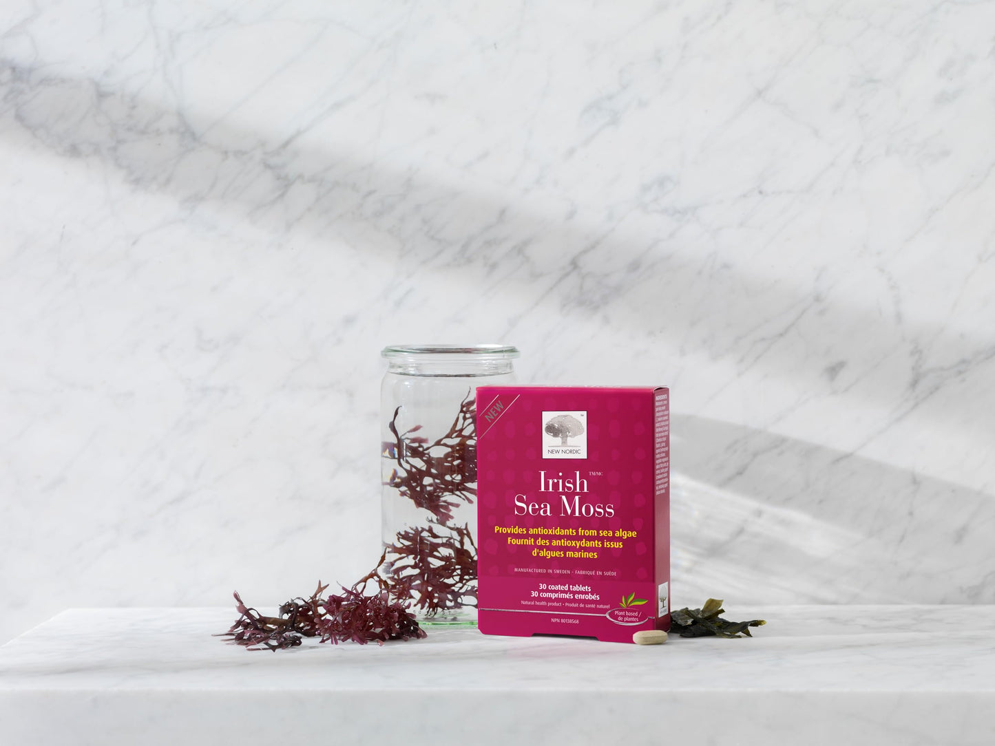 NEW NORDIC Irish Sea Moss Extract | Tri-Algae Complex | Vegan & Gluten Free | 30 Tablets